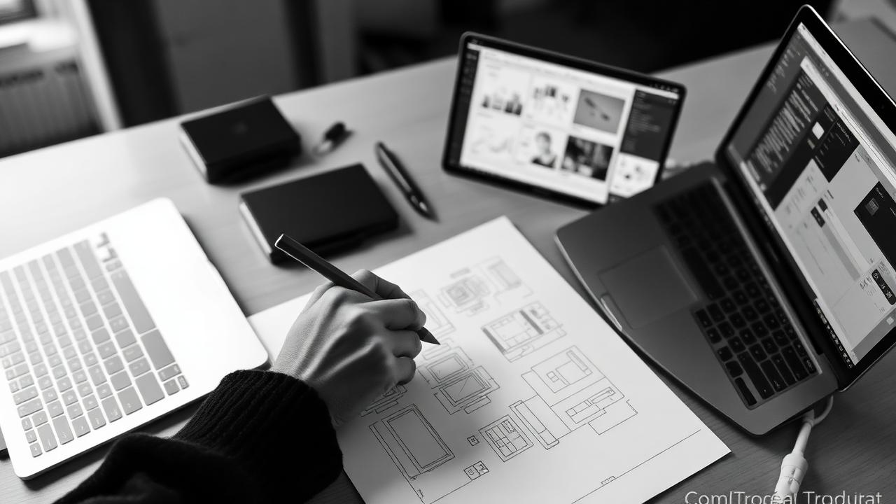 A UX Designer at work