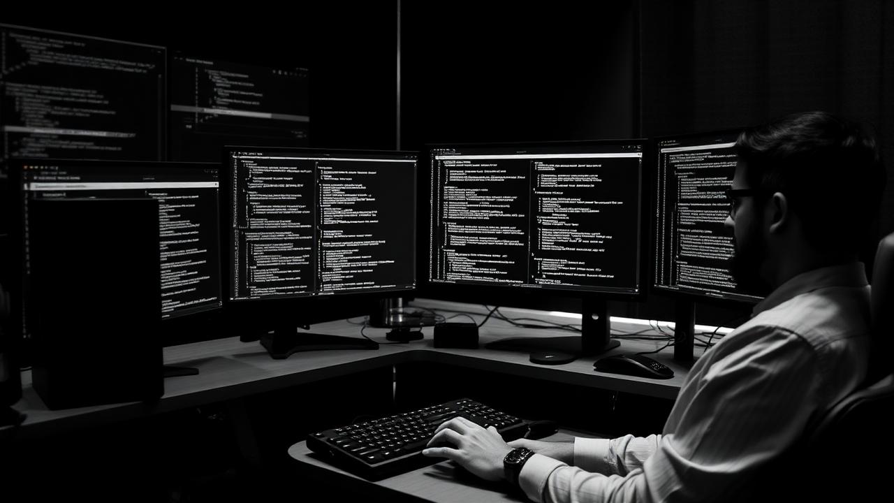 A Software Engineer at work